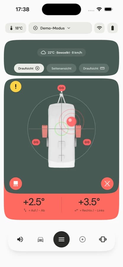Wedge calculator screen