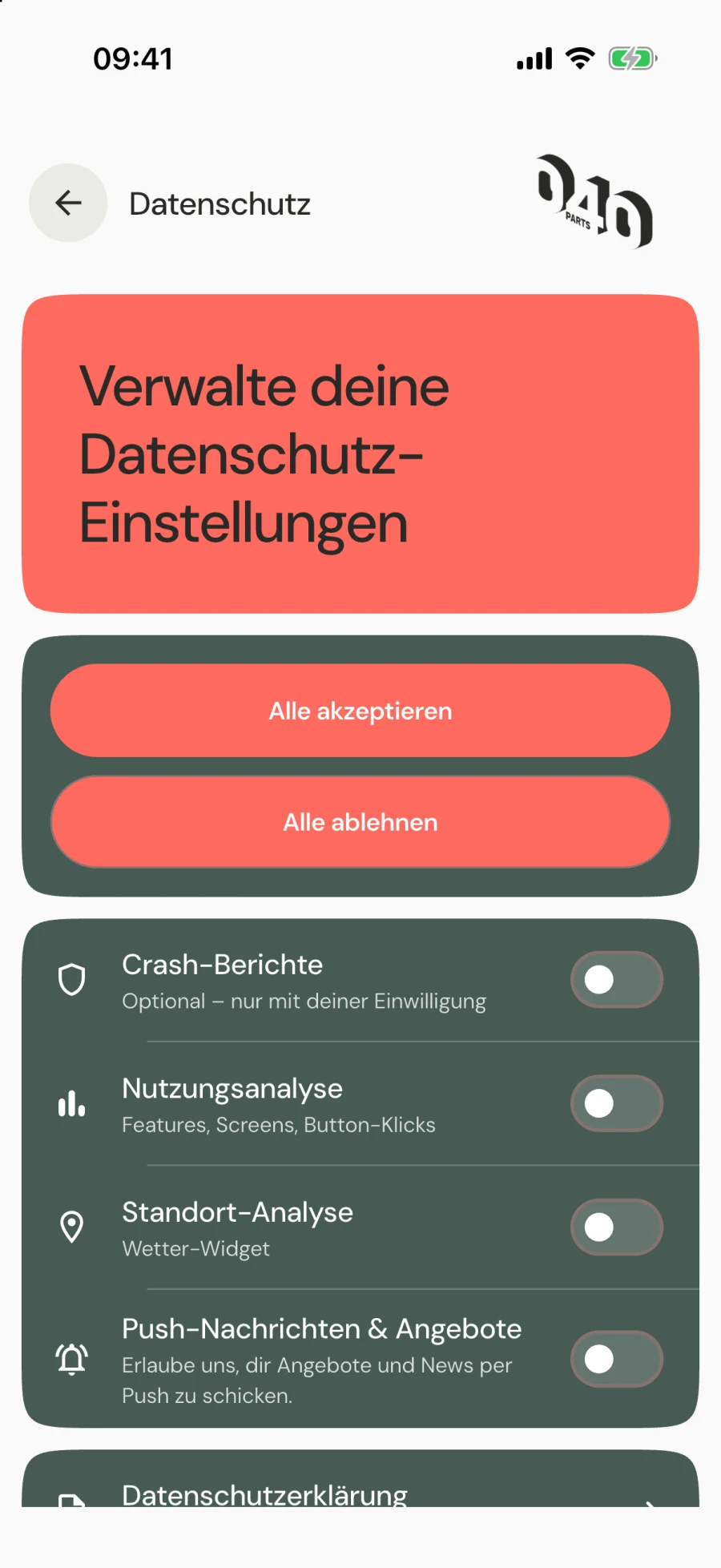 Datenschutz & Analyse