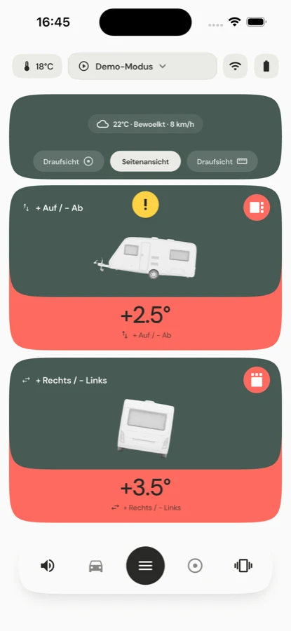 Connecting the sensor in the app