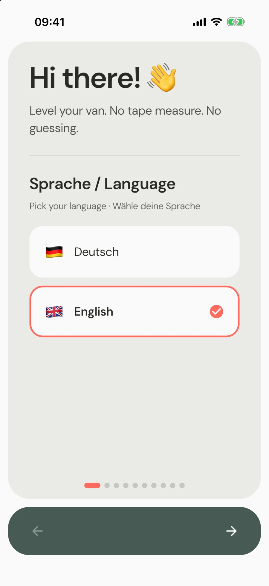 Erster Walkthrough-Screen